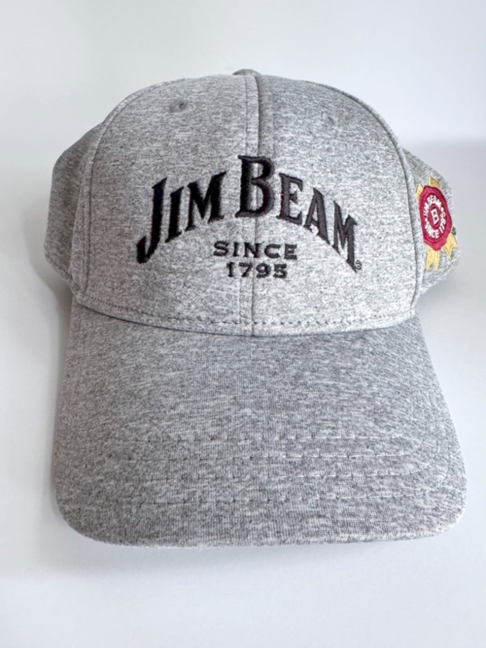 Jim Beam Embroidered Logo Gray Ball Cap Hat NWOT